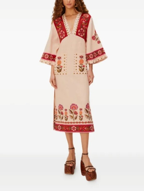 FARM Rio Dresses & Skirts - FARM RIO Embroidered Midi Dress